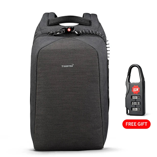 Tigernu Women Fashion Casual Business High Quality Carbon Steel Anti-theft Waterproof Female School Travel Laptop Backpack Girls