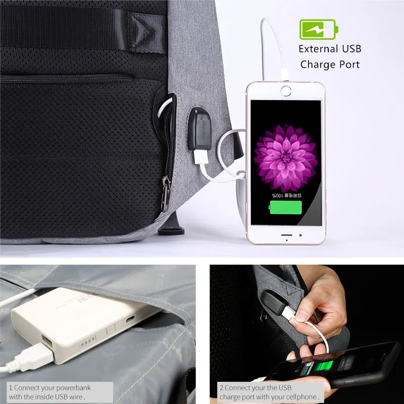 Tigernu Women Fashion Casual Business High Quality Carbon Steel Anti-theft Waterproof Female School Travel Laptop Backpack Girls