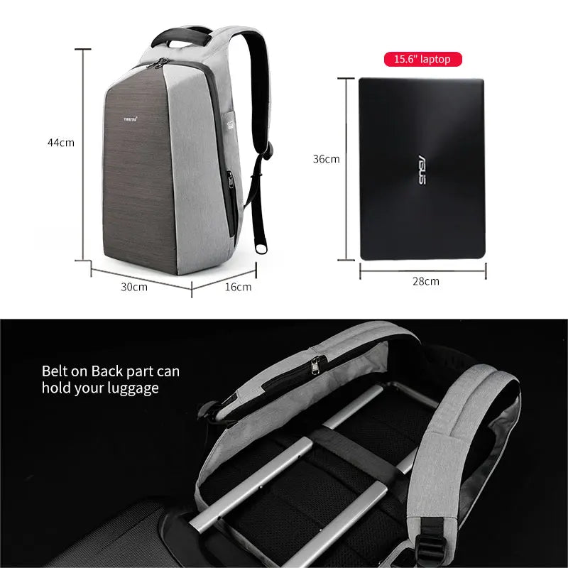 Tigernu Women Fashion Casual Business High Quality Carbon Steel Anti-theft Waterproof Female School Travel Laptop Backpack Girls