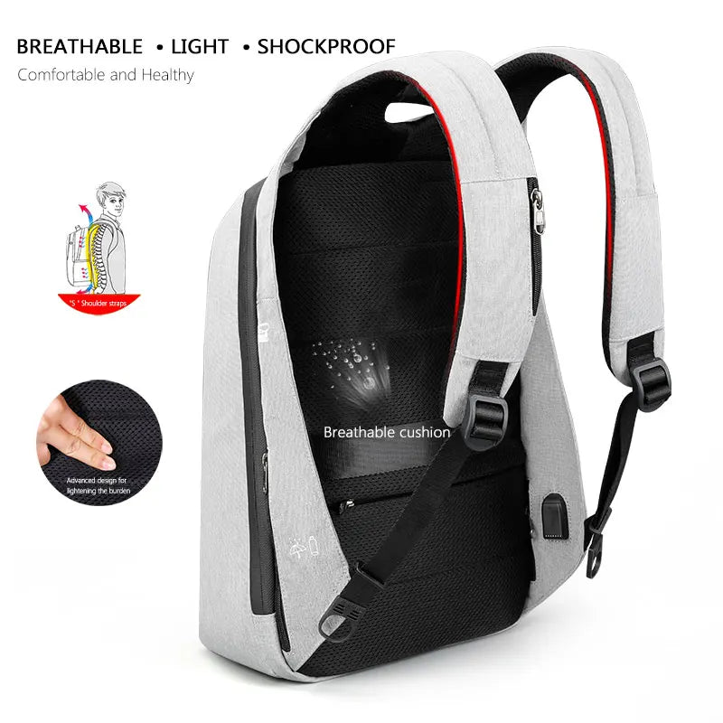 Tigernu Women Fashion Casual Business High Quality Carbon Steel Anti-theft Waterproof Female School Travel Laptop Backpack Girls