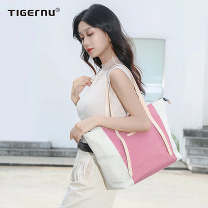 Tigernu Women Fashion Tote Bags Large Capacity Female Shoulder Side Bag Handbags Trending Beach Shopping Bag bolsas  сумка
