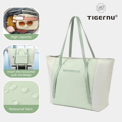 Tigernu Women Fashion Tote Bags Large Capacity Female Shoulder Side Bag Handbags Trending Beach Shopping Bag bolsas  сумка