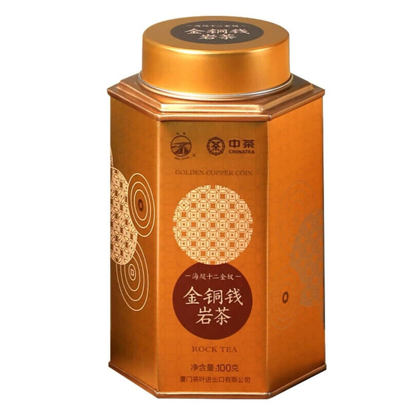 /Tin HELLOYOUNG Golden Gopper Coin Wuyi Rock Tea Premium Oolong Tea 100g/3.52oz Buy Our Tea