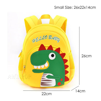 Toddler Children School Backpacks Kindergarten Kids School Bags for Boys Girl 3D Cartoon Dinosaur Schoolbag Waterproof Back Pack