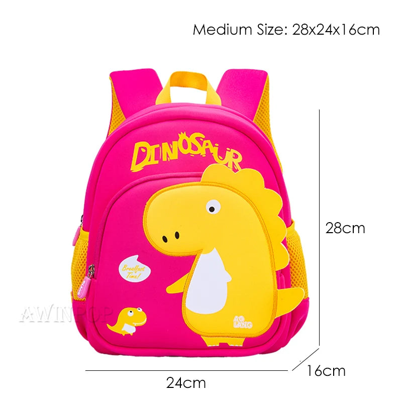 Toddler Children School Backpacks Kindergarten Kids School Bags for Boys Girl 3D Cartoon Dinosaur Schoolbag Waterproof Back Pack