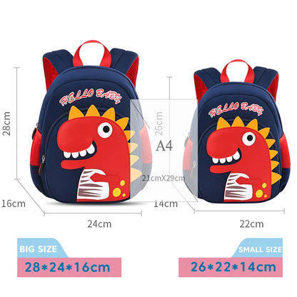 Toddler Children School Backpacks Kindergarten Kids School Bags for Boys Girl 3D Cartoon Dinosaur Schoolbag Waterproof Back Pack