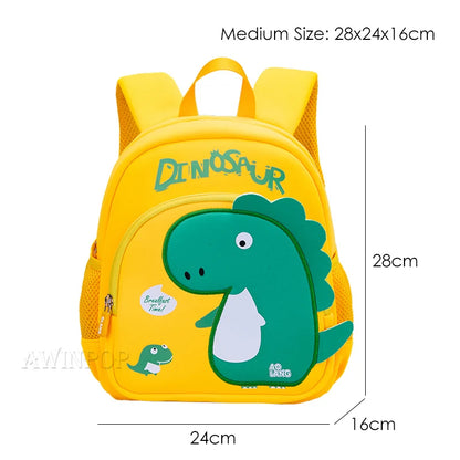 Toddler Children School Backpacks Kindergarten Kids School Bags for Boys Girl 3D Cartoon Dinosaur Schoolbag Waterproof Back Pack