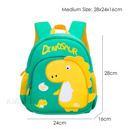 Toddler Children School Backpacks Kindergarten Kids School Bags for Boys Girl 3D Cartoon Dinosaur Schoolbag Waterproof Back Pack