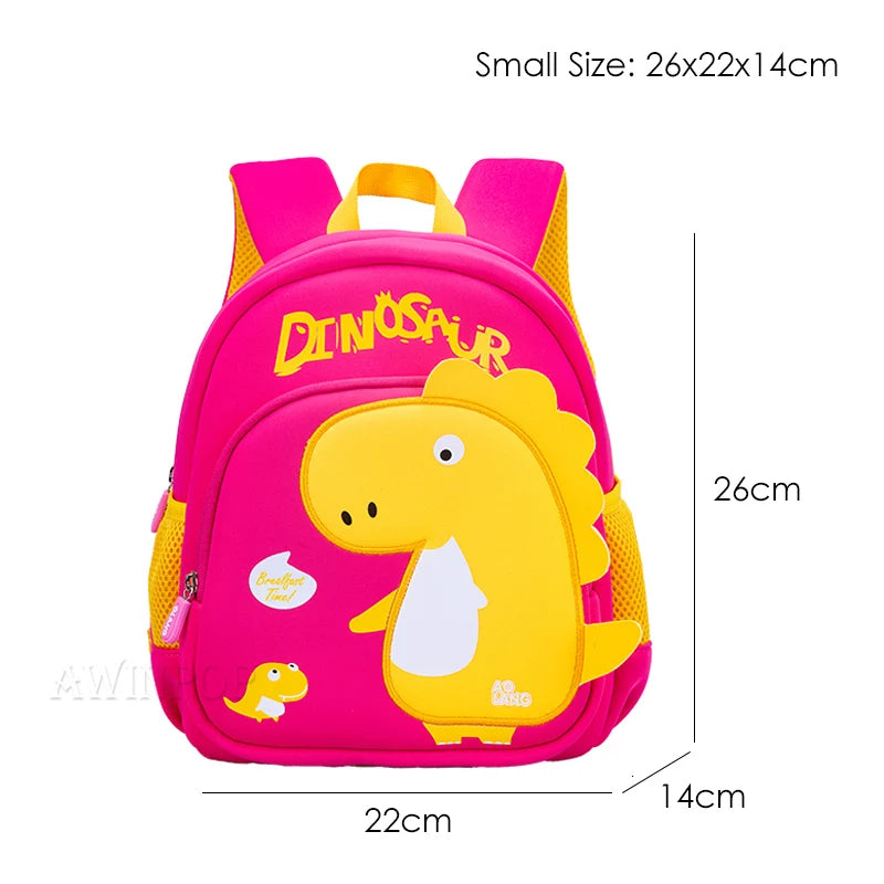 Toddler Children School Backpacks Kindergarten Kids School Bags for Boys Girl 3D Cartoon Dinosaur Schoolbag Waterproof Back Pack