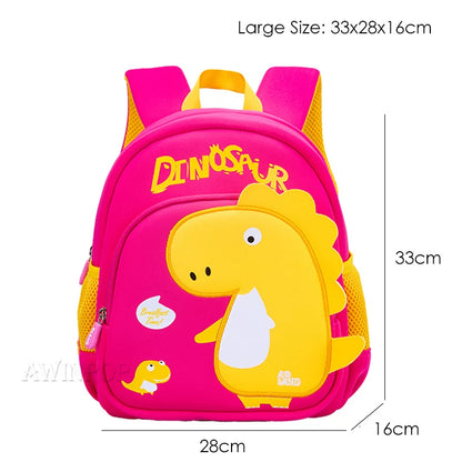Toddler Children School Backpacks Kindergarten Kids School Bags for Boys Girl 3D Cartoon Dinosaur Schoolbag Waterproof Back Pack
