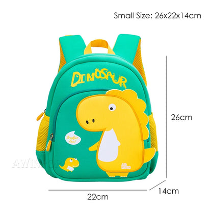 Toddler Children School Backpacks Kindergarten Kids School Bags for Boys Girl 3D Cartoon Dinosaur Schoolbag Waterproof Back Pack