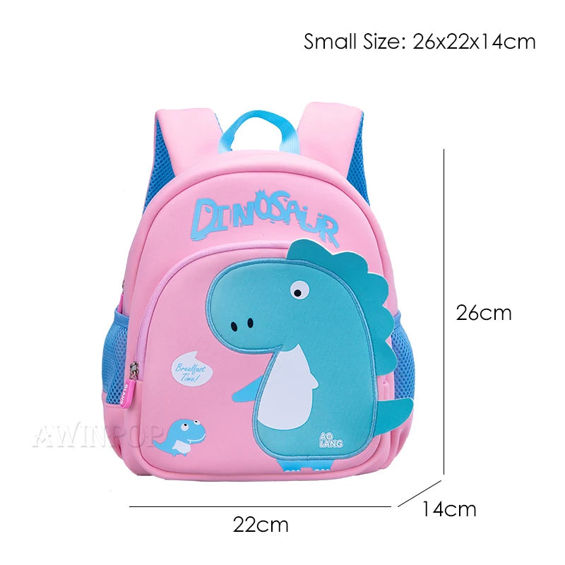 Toddler Children School Backpacks Kindergarten Kids School Bags for Boys Girl 3D Cartoon Dinosaur Schoolbag Waterproof Back Pack