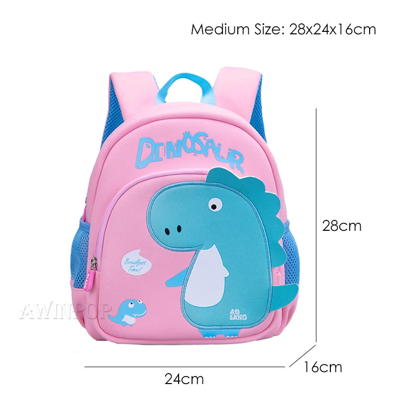 Toddler Children School Backpacks Kindergarten Kids School Bags for Boys Girl 3D Cartoon Dinosaur Schoolbag Waterproof Back Pack