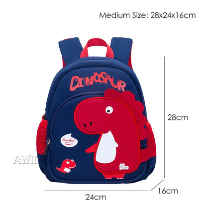 Toddler Children School Backpacks Kindergarten Kids School Bags for Boys Girl 3D Cartoon Dinosaur Schoolbag Waterproof Back Pack