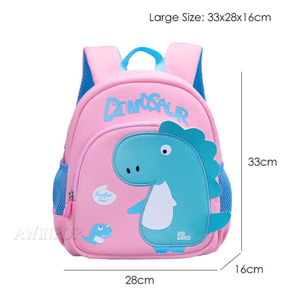 Toddler Children School Backpacks Kindergarten Kids School Bags for Boys Girl 3D Cartoon Dinosaur Schoolbag Waterproof Back Pack