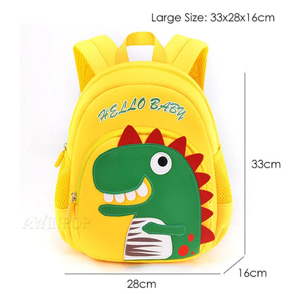 Toddler Children School Backpacks Kindergarten Kids School Bags for Boys Girl 3D Cartoon Dinosaur Schoolbag Waterproof Back Pack