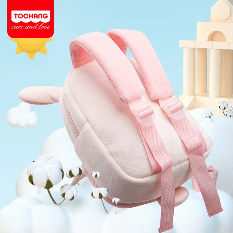 Toddler Girls' School Backpack Cartoon Cow Soft Plush Kids Bag Kindergarten Boys School Bags Kawaii Schoolbag Sac A Dos Enfant