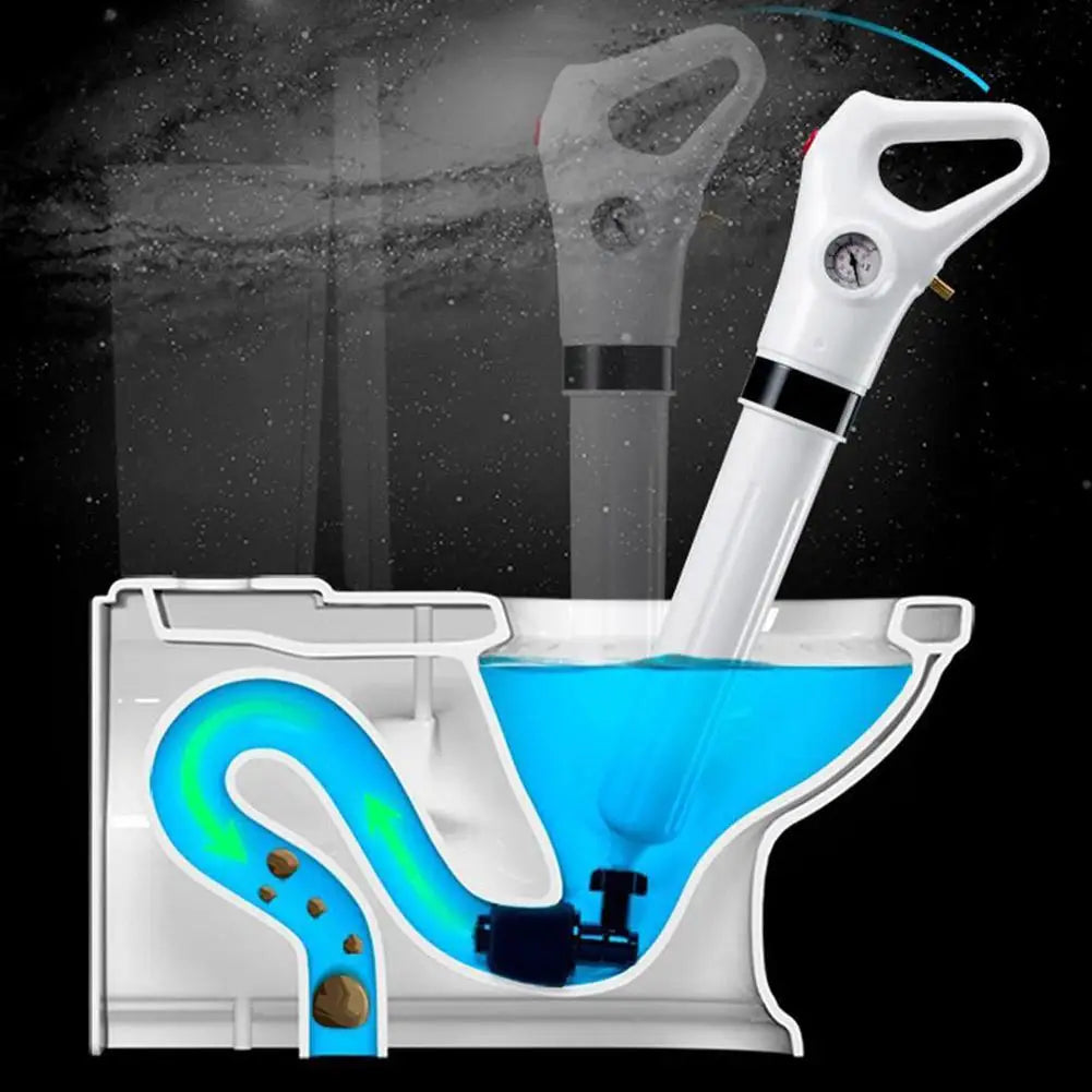 Toilet High Air Pressure Inflator Plunger Pump Kits High Pressure Cleaner Air Drain Cleaner Manual Pneumatic Dredge Tools