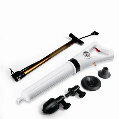 Toilet High Air Pressure Inflator Plunger Pump Kits High Pressure Cleaner Air Drain Cleaner Manual Pneumatic Dredge Tools