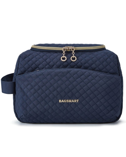 Toiletry Bag for Women BAGSMART Waterproof Kit for Travel Lightweight Large Capacity Cosmetic Bag Fit Full Sized Toiletries