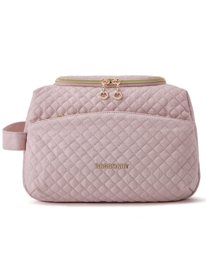 Toiletry Bag for Women BAGSMART Waterproof Kit for Travel Lightweight Large Capacity Cosmetic Bag Fit Full Sized Toiletries