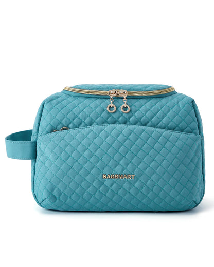 Toiletry Bag for Women BAGSMART Waterproof Kit for Travel Lightweight Large Capacity Cosmetic Bag Fit Full Sized Toiletries