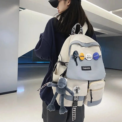 Tooling Men Women Backpack 2024 Female Large Capacity Backpacks for Teens Harajuku Student School Bags Fashion Korean New