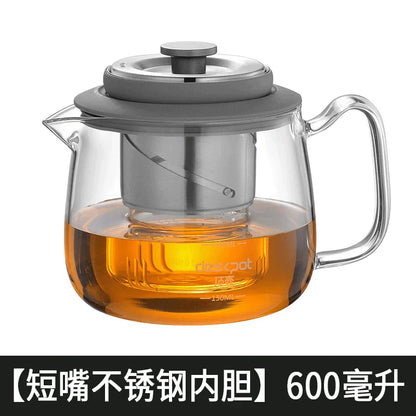 Top Pot Elegant Cup Tea Separation Lift Bubble Teapot Full Glass Office Electric Ceramic Stove Tea Maker Tea Set Infuser Teaware