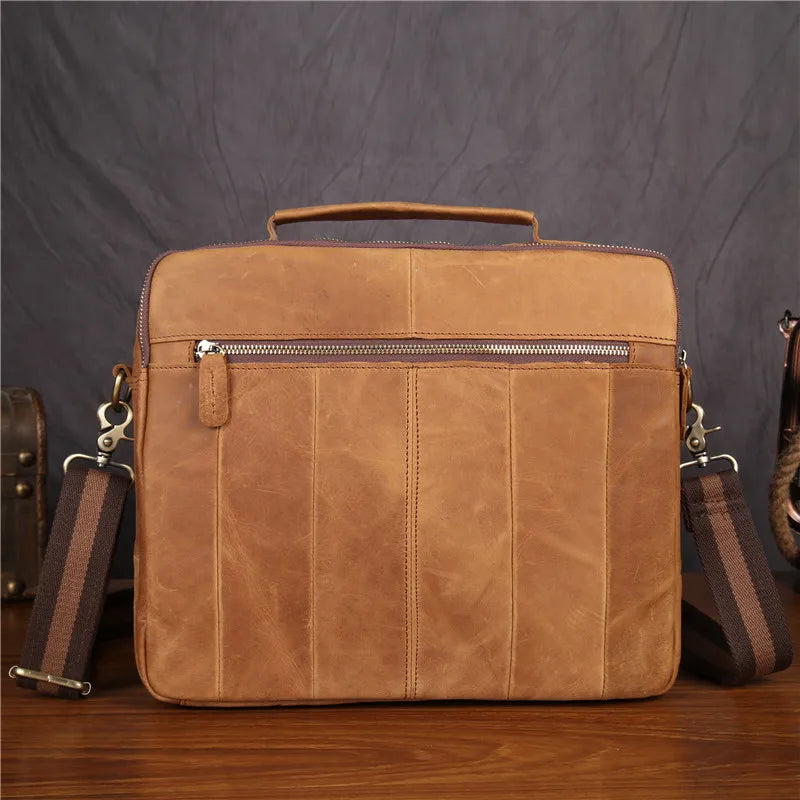Top Quality Genuine Leather Men Retro Crossbody Shoulder Bags Male Small Travel Messenger Leisure package British style Shoulder