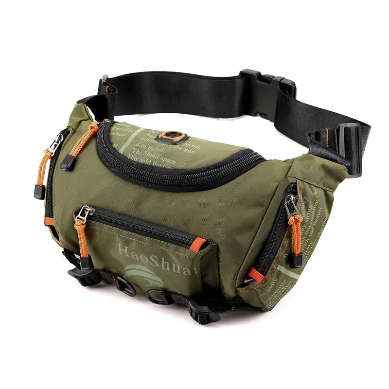 Top Quality Waterproof Oxford Men Hip Bum Belt Cross Body Shoulder Messenger Bag Large Capacity Travel Sling Chest Waist Pack