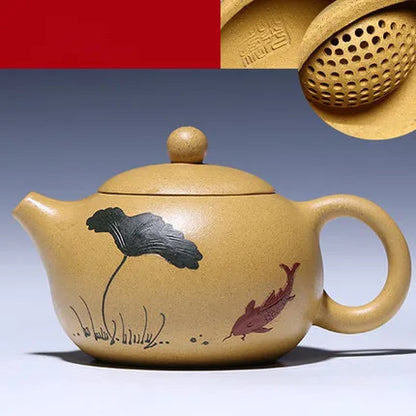 Top Sale Yixing Purple Clay Xi Shi Teapots Chinese  Kung Fu Tea Set Handmade Zisha Tea Pot Cup Set Tea Ceremony Gift Bonus 2 Cup