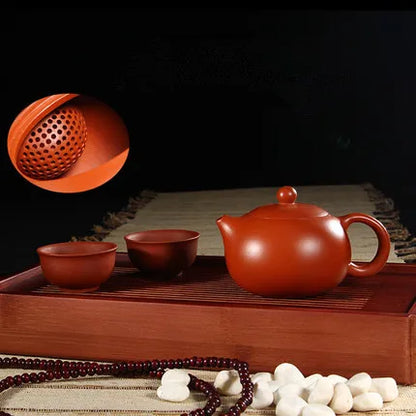 Top Sale Yixing Purple Clay Xi Shi Teapots Chinese  Kung Fu Tea Set Handmade Zisha Tea Pot Cup Set Tea Ceremony Gift Bonus 2 Cup