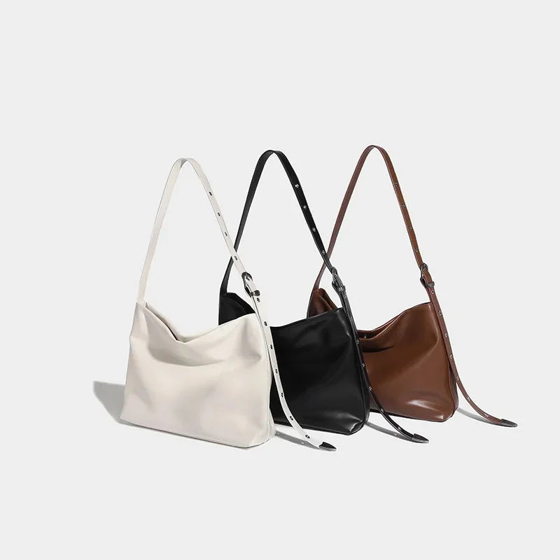 Tote 2024 High-end Women's Fashion Large Capacity Shoulder Casual Crossbody Bag Simple Handbag
