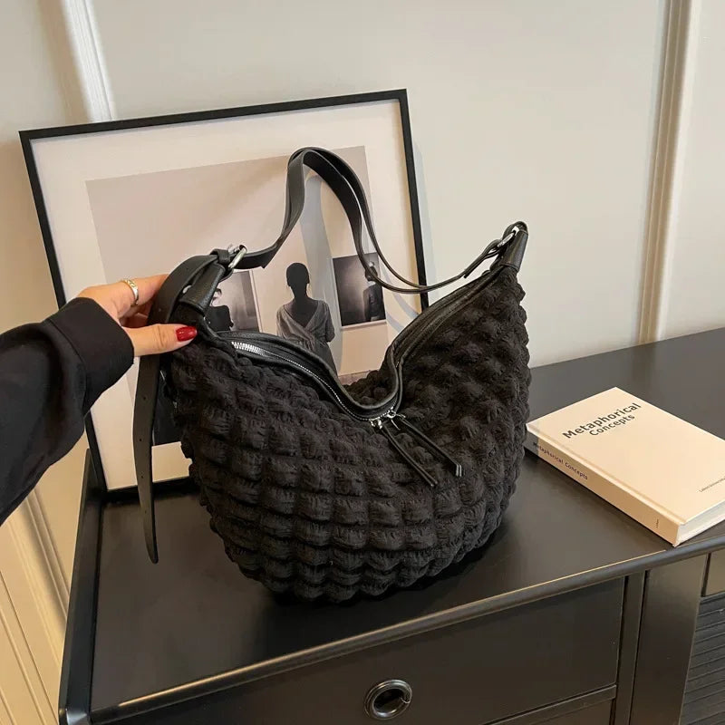 Tote Bag Cloud Bag Solid Women's Bag Underarm Handbag