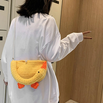 Tote Bag Fashion Geese Designed Woven Bag Handbag Crossbody Bag