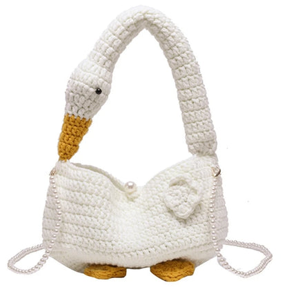 Tote Bag Fashion Geese Designed Woven Bag Handbag Crossbody Bag