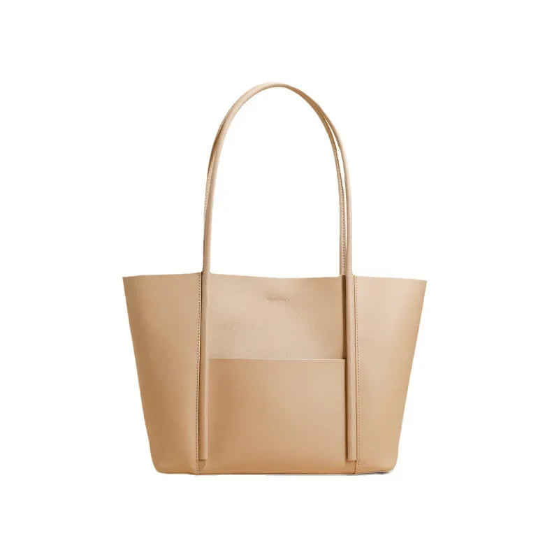 Tote Bag Large Capacity Genuine Leather Bag Contrasting Color Shoulder Bag Hand Bags  Luxury Designer Handbag  Women Handbags