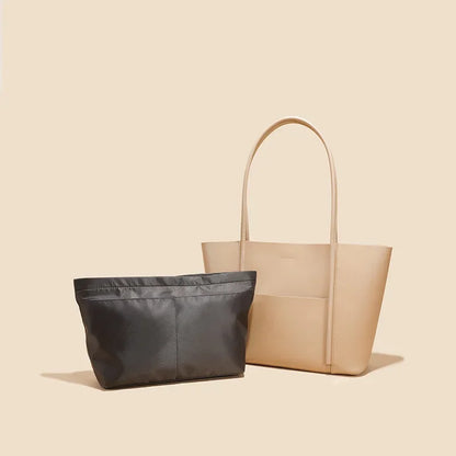 Tote Bag Large Capacity Genuine Leather Bag Contrasting Color Shoulder Bag Hand Bags  Luxury Designer Handbag  Women Handbags