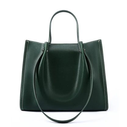 Tote Bag Women's 2024 New Autumn/Winter One Shoulder Leather Versatile Large Capacity Commuting Senior Women's Bag