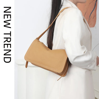 Tote Bag Women's 2024 New First-layer Cowhide Tote Bag High-end Large-capacity Cross-body Bag Purses Luxury Designer Handbag