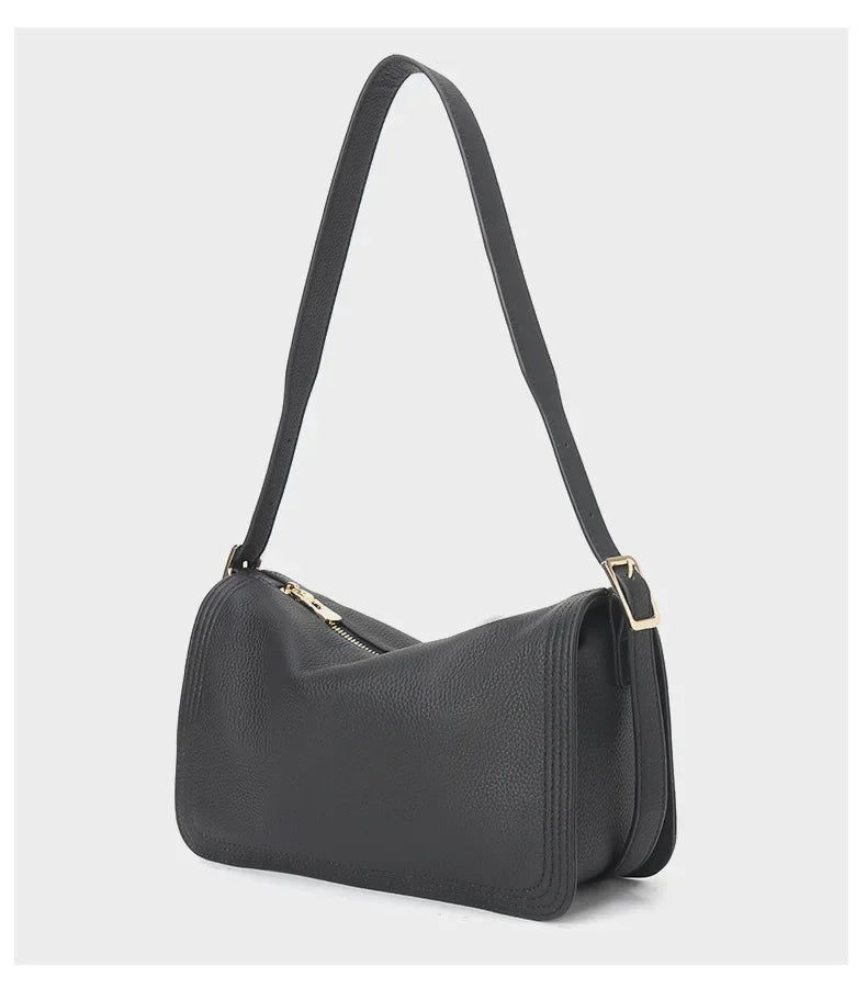 Tote Bag Women's 2024 New First-layer Cowhide Tote Bag High-end Large-capacity Cross-body Bag Purses Luxury Designer Handbag