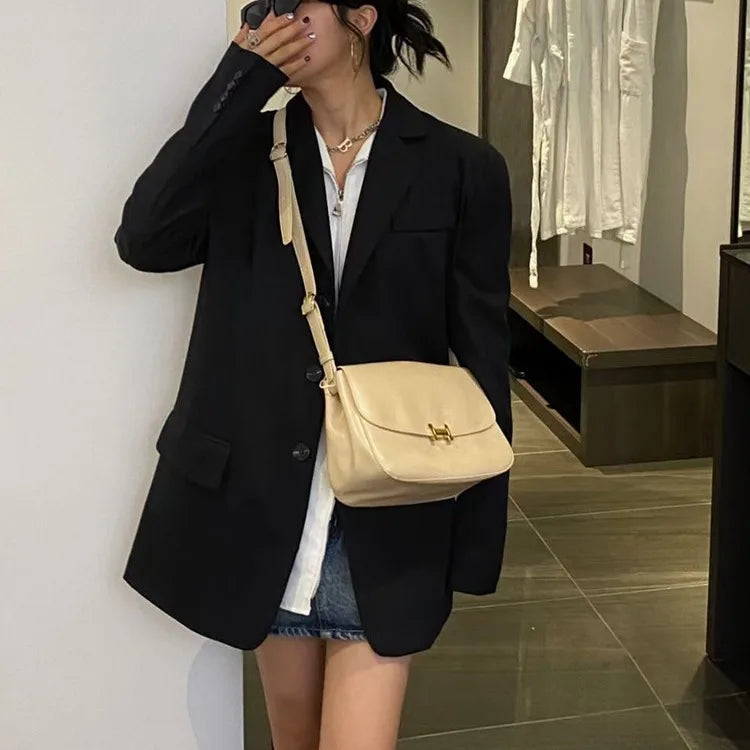 Tote Bag Women's 2024 New Soft Leather One Shoulder Large Capacity High Quality Crossbody Bag Postman Women's Bag