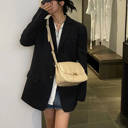 Tote Bag Women's 2024 New Soft Leather One Shoulder Large Capacity High Quality Crossbody Bag Postman Women's Bag
