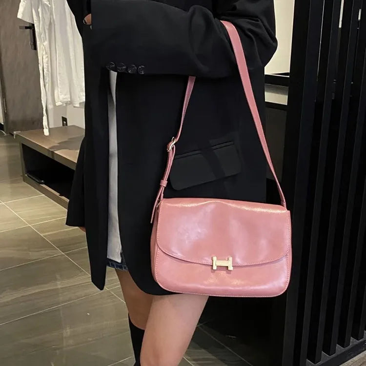 Tote Bag Women's 2024 New Soft Leather One Shoulder Large Capacity High Quality Crossbody Bag Postman Women's Bag