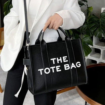 Tote Bag for Women Designer Letters Fashion Small Handbags Luxury Matte Pu Leather Shoulder Crossbody Bags Shopper Purses 2024