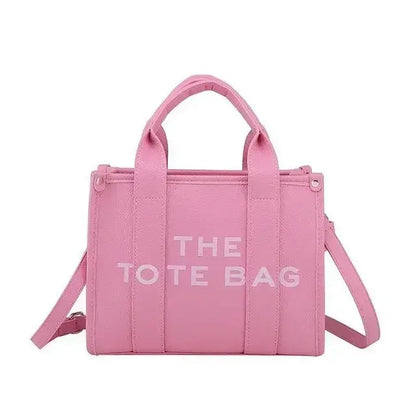 Tote Bag for Women Designer Letters Fashion Small Handbags Luxury Matte Pu Leather Shoulder Crossbody Bags Shopper Purses 2024