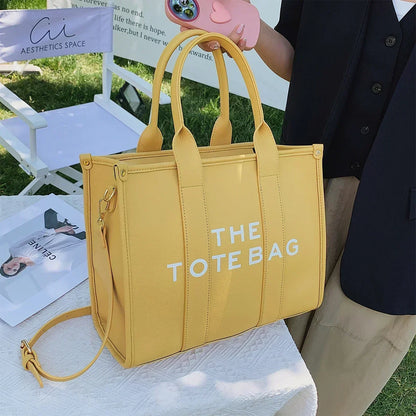 Tote Bag for Women Designer Letters Fashion Small Handbags Luxury Matte Pu Leather Shoulder Crossbody Bags Shopper Purses 2024