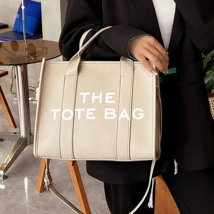 Tote Bag for Women Designer Letters Fashion Small Handbags Luxury Matte Pu Leather Shoulder Crossbody Bags Shopper Purses 2024
