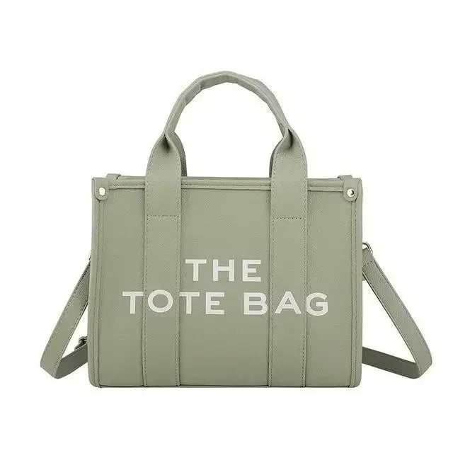 Tote Bag for Women Designer Letters Fashion Small Handbags Luxury Matte Pu Leather Shoulder Crossbody Bags Shopper Purses 2024