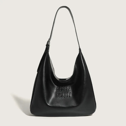 Tote Bag for Women Luxury Soft Black All-match Shoulder Bag Large Capacity Pu Leather Casual Shopper Female Handbag